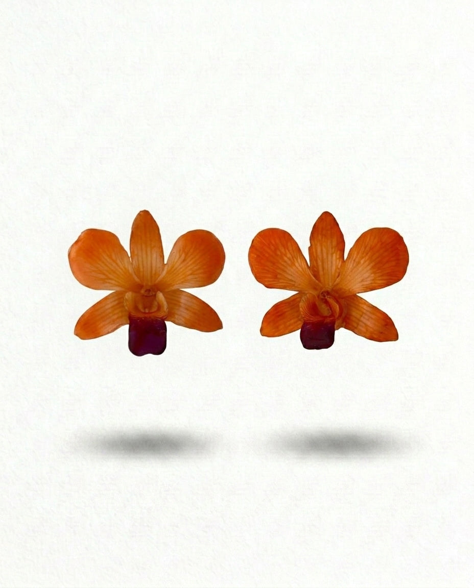 ORCHID STUDS EARRINGS