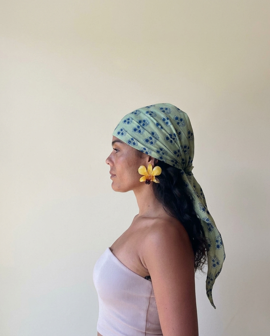 mint/blue triangle scarf